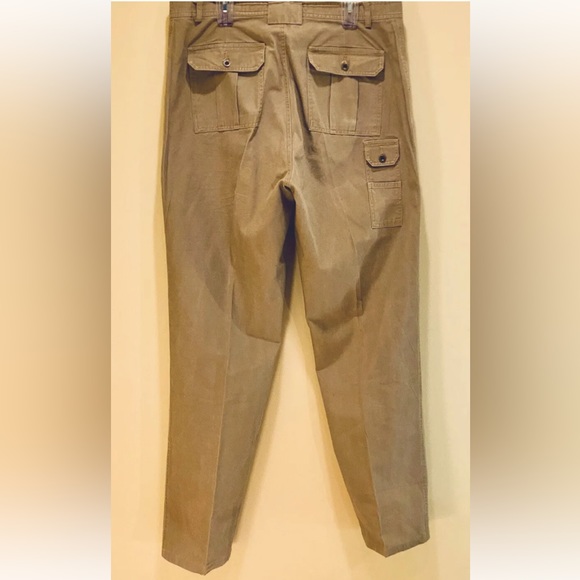 🌟HP🌟VTG 1980-90s Tan 7 Pocket Tall Cargo Pants by Eddie Bauer 38T - Picture 9 of 12
